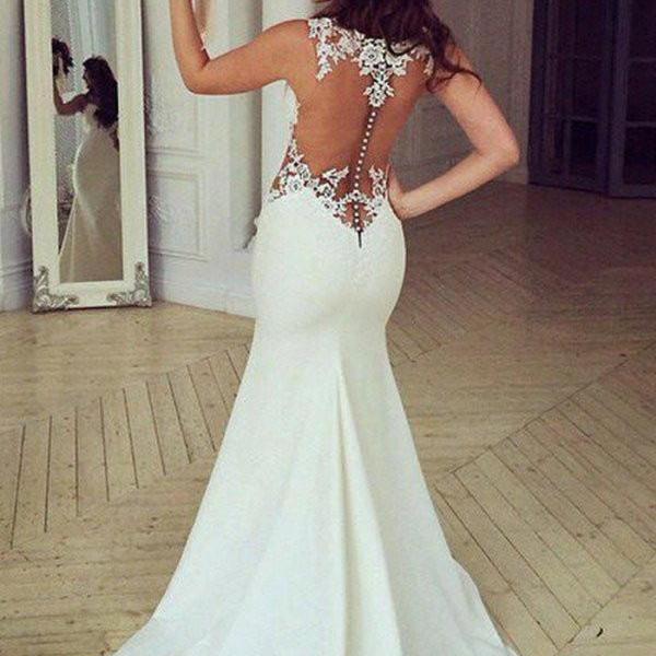 Lace Mermaid Wedding Dress..
